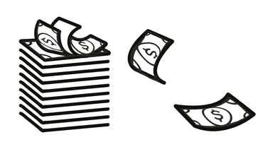 Money stack icon